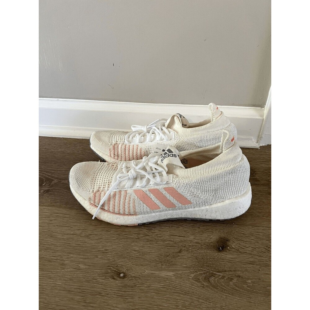 Adidas Womens Pulseboost white Pink Orchid Running Shoe Size 11 Comfortable